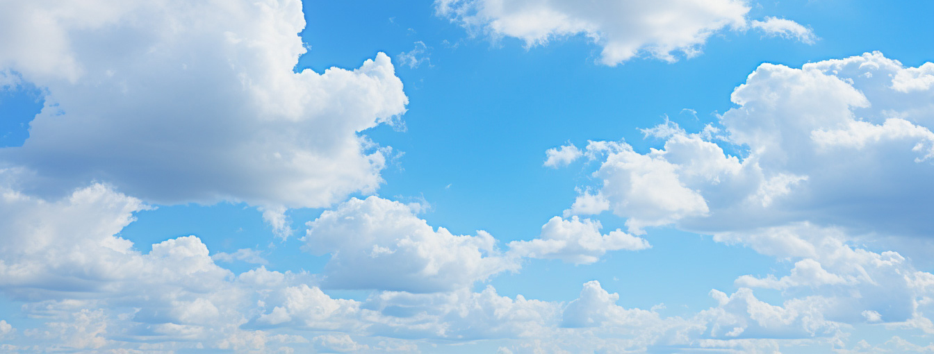 トップページのイメージ画像。青空と雲の風景